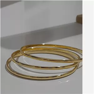 النگو استیل طلایی رنگ ثابت 