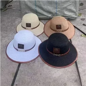 کلاه ساحلی مارکدار گوچی  سایز بزرگ با بند تنظیم