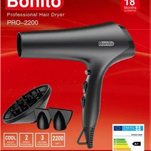 سشوار حرفهای Bonito مدل 2200 PRO