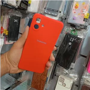 گارد A07 سامسونگ مدل سیلیکونی رنگ قرمز