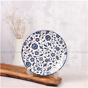پیش دستی پروتی طرح گل ابی