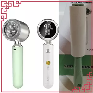 پرز گیر لباس شارژی لاینت ریموور به همراه پرزگیر غلتکی دستی