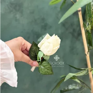 گل کت داماد رز غنچه لمسی لوکسی
