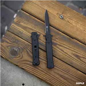 چاقو گادفادر کلمبیا پشت گیره دار رنگ مشکی تیغه تیز