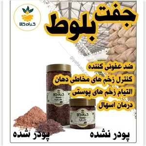 جفت بلوط خشک یا پودری بسته بندی  گیاه کالا  50گرمی پودر شده و پودر نشده 