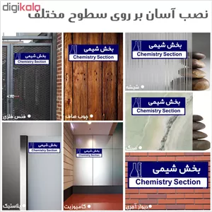 تابلو راهنمای اتاق مستر راد طرح بخش شیمی کدTHO0314 ارسال پستی پس کرایه