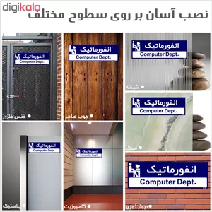 تابلو راهنمای اتاق مستر راد طرح انفورماتیک کدTHO0210 ارسال پستی پس کرایه