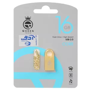 فلش 16GB USB2 Queen Core طلایی
