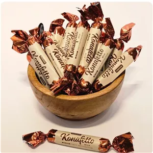 کانفت های روشن اوکراین تازه تازه طعم کاکائو ROSHEN بسیار خوشمزه وزن 1000 گرم