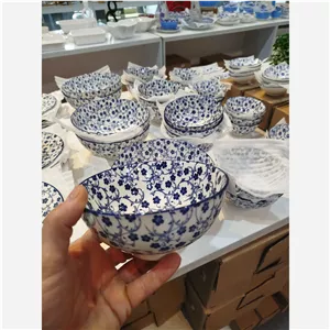 کاسه 15 2 گل آبی (پس کرایه)