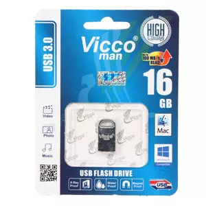 فلش مموری ویکو 16 گیگ نقره ای (گارانتی 60 ماهه رایانه نوین سگال) Vicco man VC382 S USB3.0 Flash Memory - 16GB