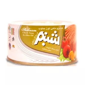 کنسرو ماهی در روغن زیتون شبنم 180گرم 6262663200928
