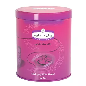 چای شکسته زرین ساده هندوستان قوطی فلزی 450 گرم سوفیا - 6262718900582
