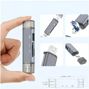 رم ریدر و تبدیل OTG Type-C مدل USB Atud 28