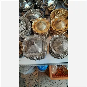 قندان سیلور طلایی نقره ای 