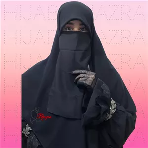 پوشیه و روبند مشکی اعلا 50 عددی کرپ حریر 