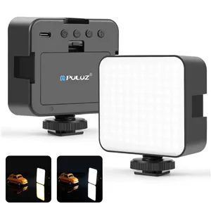 چراغ پرکننده ویدیویی PULUZ 100 LED 5W سه‌رنگ با تنظیم دمای نور 