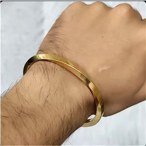 دستبند خلخال استیل طرح پیچ 