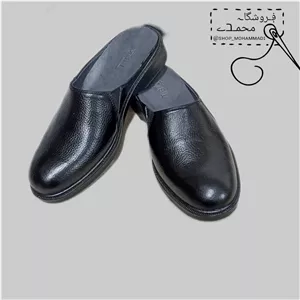 نعلین چرم طبیعی کفی طبی 