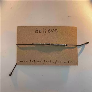 دستبند کد مورس باور داشته باش Believe 