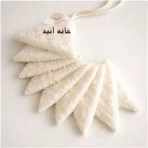 ریسه پرچمی اتاق کودک،ریسه پارچه ای دستدوزباطراحی مینیمال،دکورسیسمونی،اتاق وعکاسی