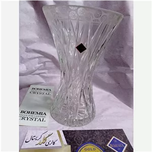 گلدان کریستال کمرباریک پذیرایی مدل ویکی سکرت برند بوهمیا