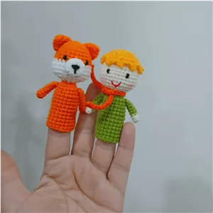 عروسک انگشتی شازده کوچولو بافتنی،عروسک بافتنی