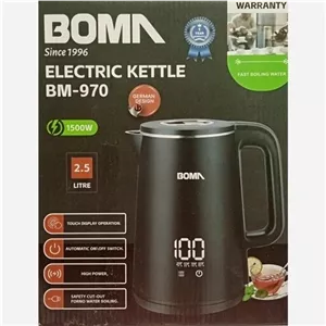 کتری برقی قدرتمند لمسی بوما مدل BM-970- تکنولوژی آلمان،(دارای گارانتی 18 ماهه معتبر و پاسخگو)