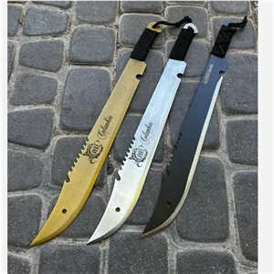  چاقو بامبو 60 سانت تیغه ساده زنجانی با غلاف 