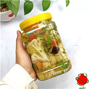 ترشی شور گل کلم مخلوط سفید درجه یک