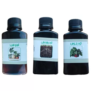 کود مایع امینو اسید و کود ریشه زایی و پتوس مدل life drop حجم 110 میلی لیتر بسته 3 عددی ارسال پستی پس کرایه