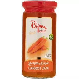 مربا هویج شیشه بیژن 
