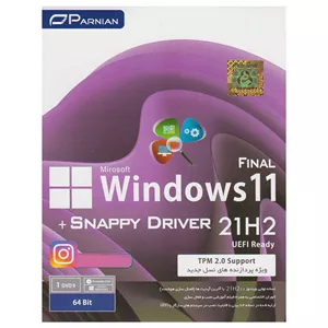 سیستم عامل Windows 11 21H2 Final Snappy Driver نشر پرنیان