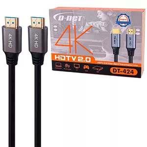 کابل 2 متری HDMI 4K دی نت D-NET DT-424 پک کارتنی