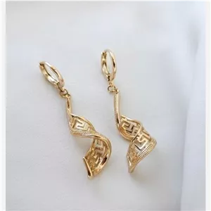 گوشواره ورساچه مارپیچ شیک ژوپینگ کد 1157