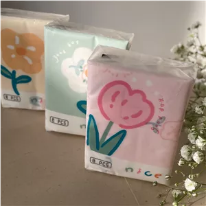 دستمال کاغذی طرحدار گل