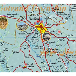 نقشه گیتاشناسی مدل سیاحتی و گردشگری خوزستان کد 445