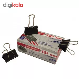 گیره کاغذ سی بی اس سایز 41 میلی متر بسته 12 عددی
