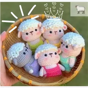 عروسک ببعی بافتنی بعبعی 1 عدد مهربافه
