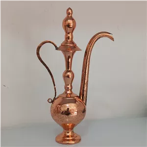 گلاب پاش مسی نانوشده با دسته مسی