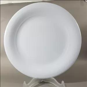 ملامین بشقاب برنج خوری طرح هتلی کد804 سفید ساده