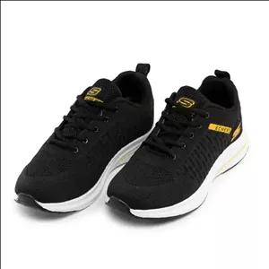 44020  کفش اسپرت Skechers مردانه مشکی بند دار سایز 41 تا 44