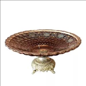 شیرینی خوری نیم گود پایدار رنگ شرابی کد 0045A 