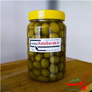 زیتون شکسته ارگانیک باهسته اصل رودبار - 1500 گرمی(1050گرم آبکشی)