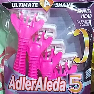 ژیلت 5 لبه AdlerAleda صابوندار 4 عددی ، ضد حساسیت