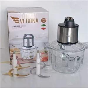 خرد کن غذاساز ورونا 5 لیتر صنعتی تیغه طلایی  6 تیغه