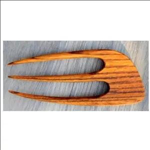 پین مو چوبی سه شاخه،مناسب برای موهای بلند  ، خانمها و آقایان