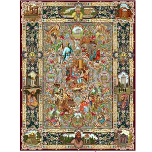 نخ و نقشه طرح  سلاطین  استاد خیابانی  کد1148  100 رنگ 1620  لایه 1252  گره