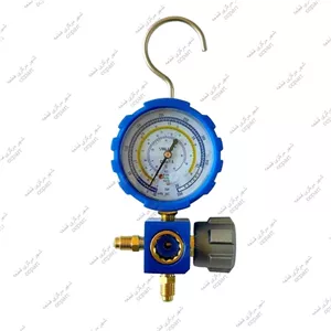 گیج تک شیردار (منیفولد سرویس) آبی ولیو مدل VMG-1-S-L