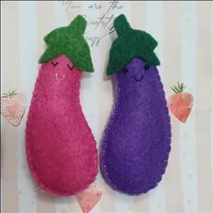 مگنت نمدی بادمجان 5 جفت